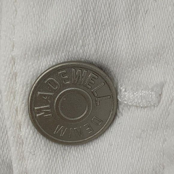 MADEWELL Women White 10" High Rise Skinny Crop Jeans Sz 29 AJ152 $135 NWT - Picture 5 of 14